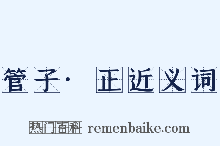 管子·正近义词是什么意思的图片